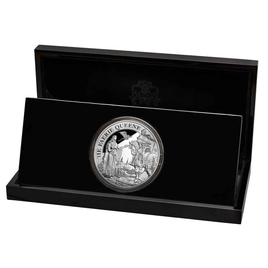 2022 St. Helena Faerie Queene Una & Redcrosse 1 kg Silver Proof Coin 2022 St. Helena Faerie Queene Una & Redcrosse 1 kg Silver Proof Coin