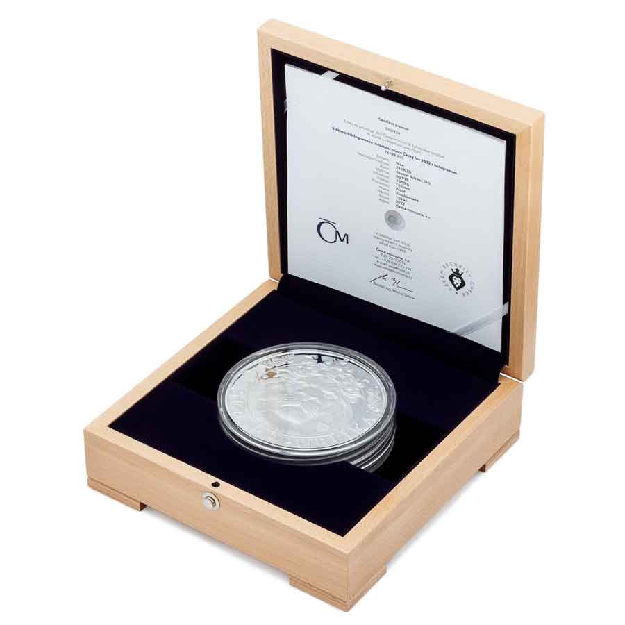 76188-751-4-1024 Czech Lion 3 Kg Silver Proof Coin