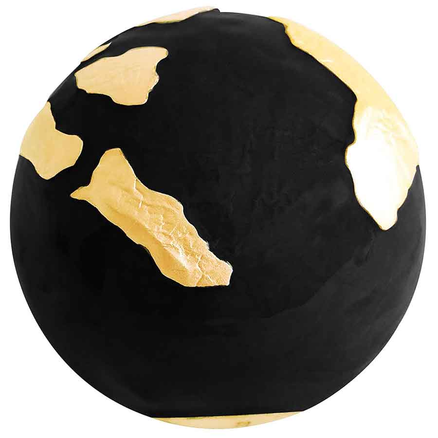 2022 Pangaea Black Marble 3 oz Gilded Spherical Silver Coin 2022 Pangaea Black Marble 3 oz Gilded Spherical Silver Coin