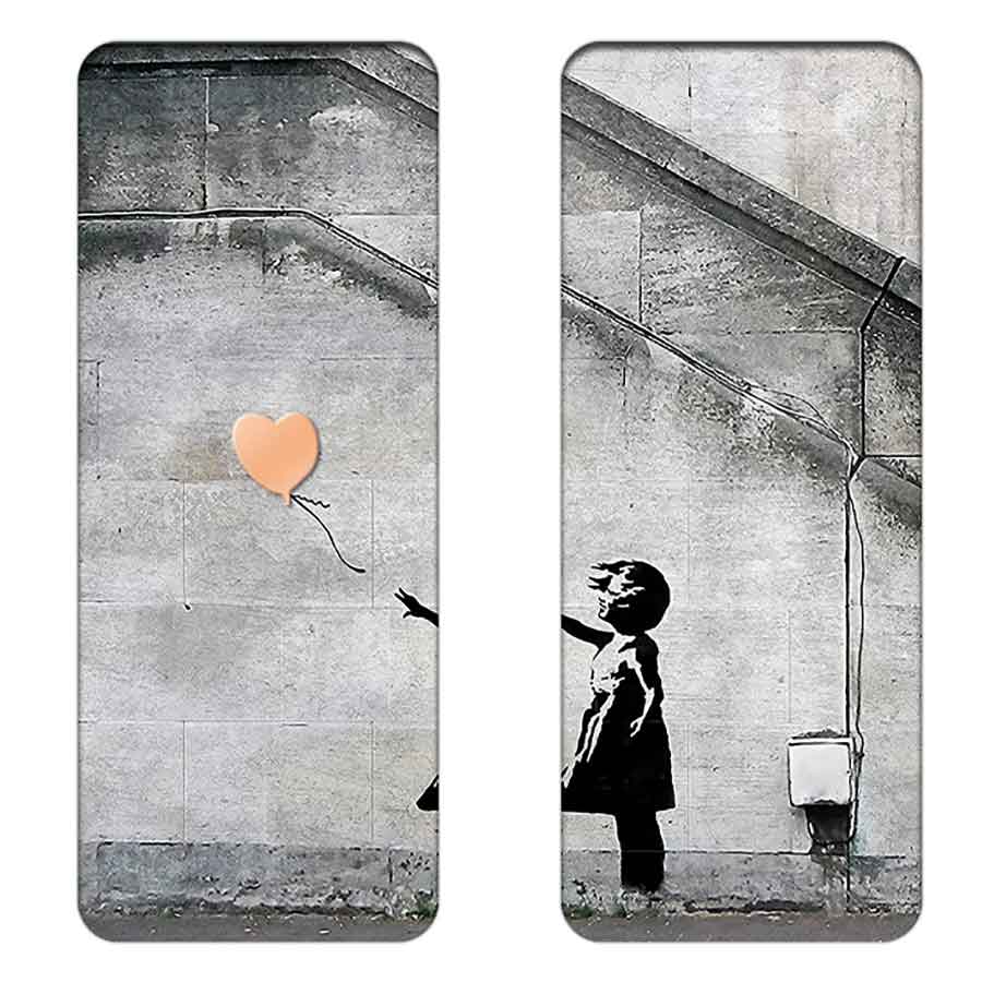 Banksy-1 2022 4 X 1 Ounce Girl With Balloon "Banksy for All" Silver Bar Collection