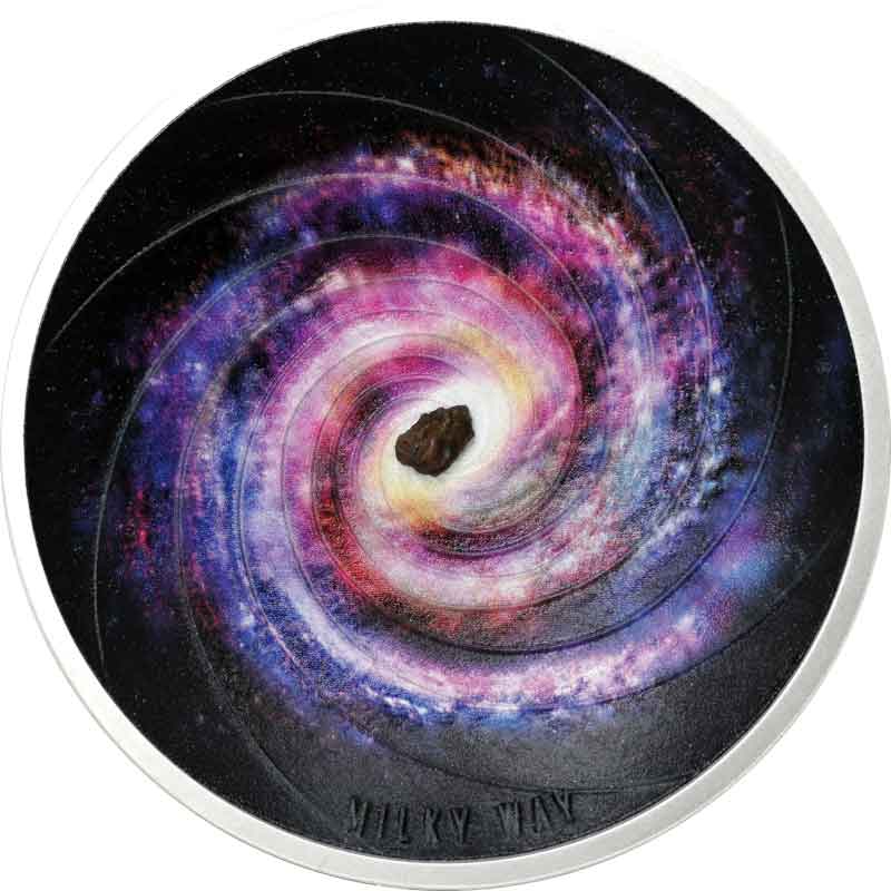 Milky-Way---Universe-(1) 2022 Niue 2 Ounce Milky Way Universe Concave UV Color Silver Coin