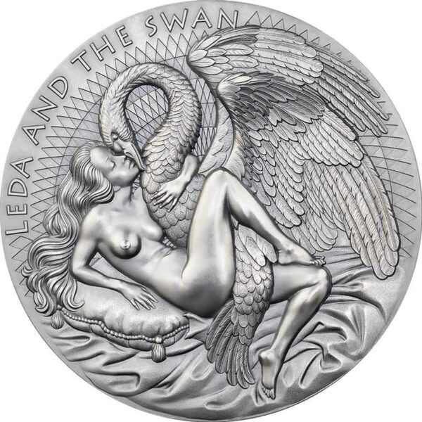 2023 Cameroon 2 oz Leda & the Swan Celestial Beauty Silver Coin