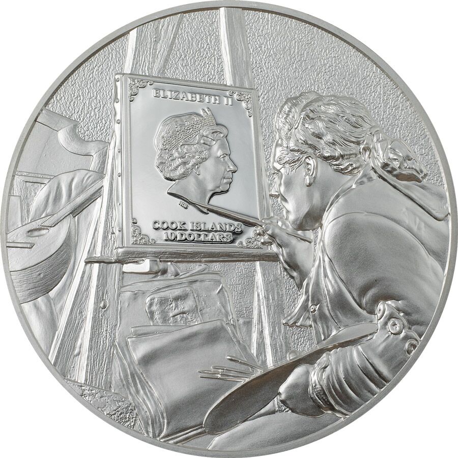30204_Masters-of-Art--Claude--Monet_o 2023 Masters of Art Claude Monet 2 oz High Relief Silver Proof Coin