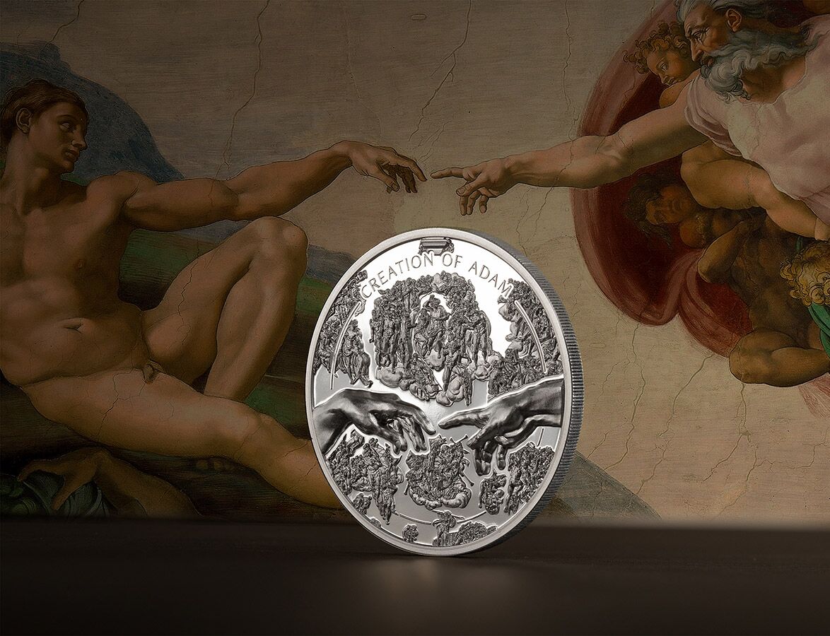30235_X-Ray-2023---Creation-of-Adam_s2m 2023 X-Ray Creation of Adam 1 oz Silver Proof Coin