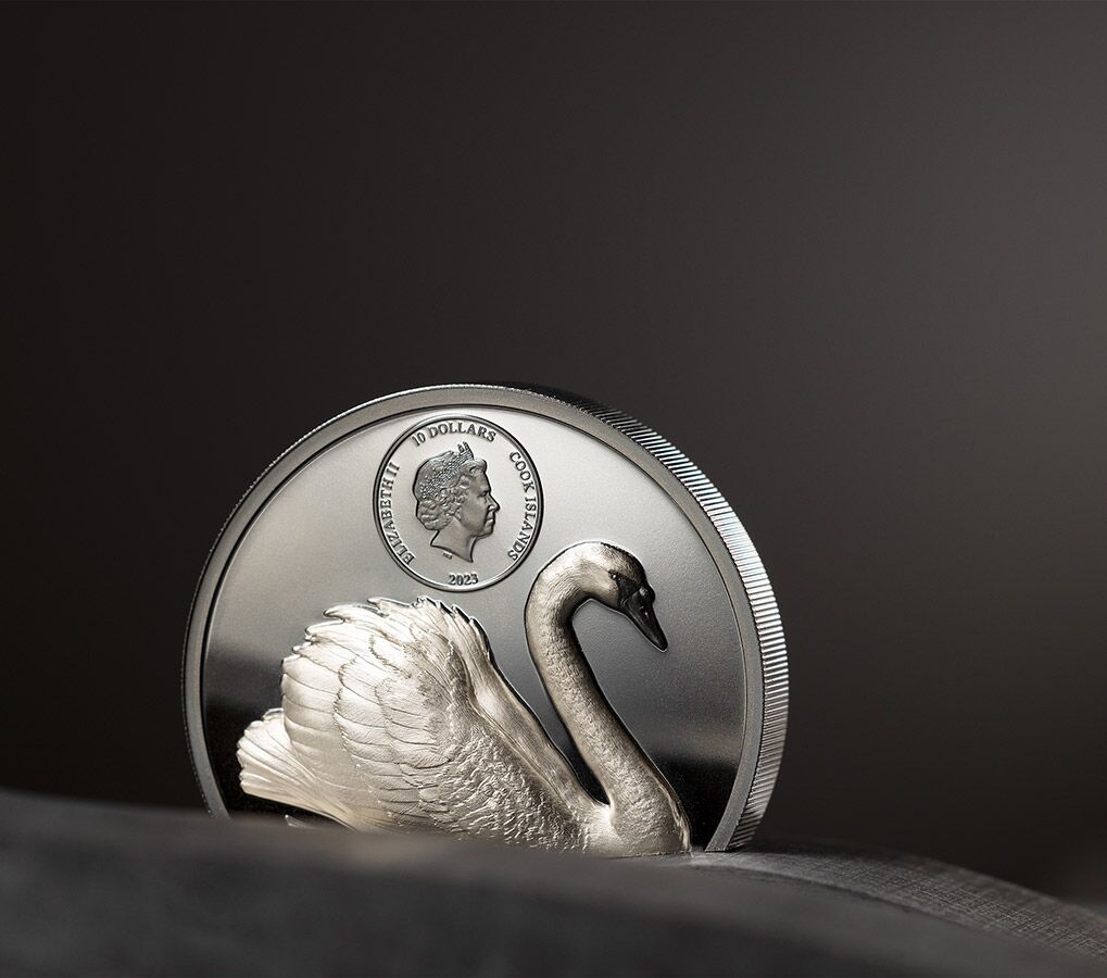 30254_Black-Swan_s5 2023 Black Swan 2 oz Black Proof Silver Coin