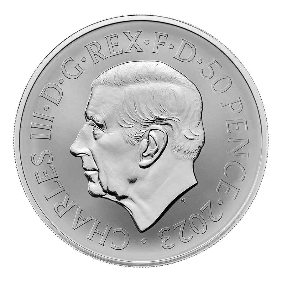 The-Britannia-2023-Frosted-Set-1-4oz-Obverse---BR23SFRFS 2023 Britannia 1/4 oz Reverse Frosted Silver Proof Coin