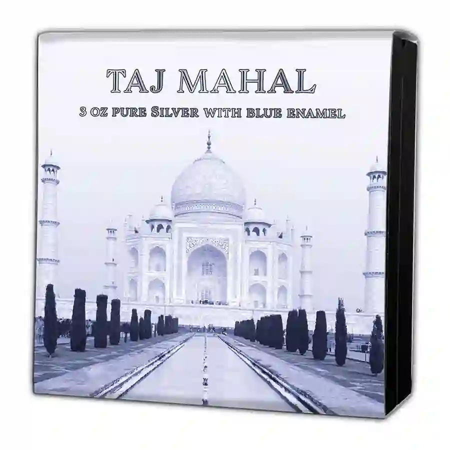 23_Taj-Mahal_slv Taj Mahal 3 oz Antique Finish Silver Coin