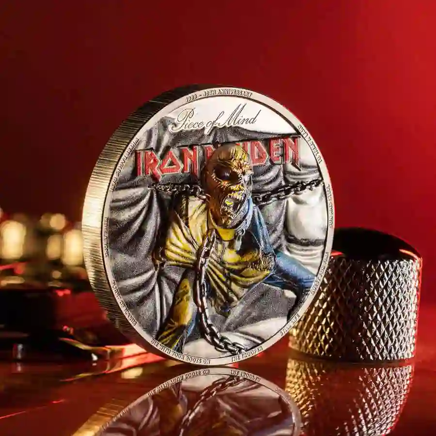 30294_Iron-Maiden-Piece-of-Mind-Ag-_s2 2023 Iron Maiden Piece of Mind 2 oz Silver Proof Coin