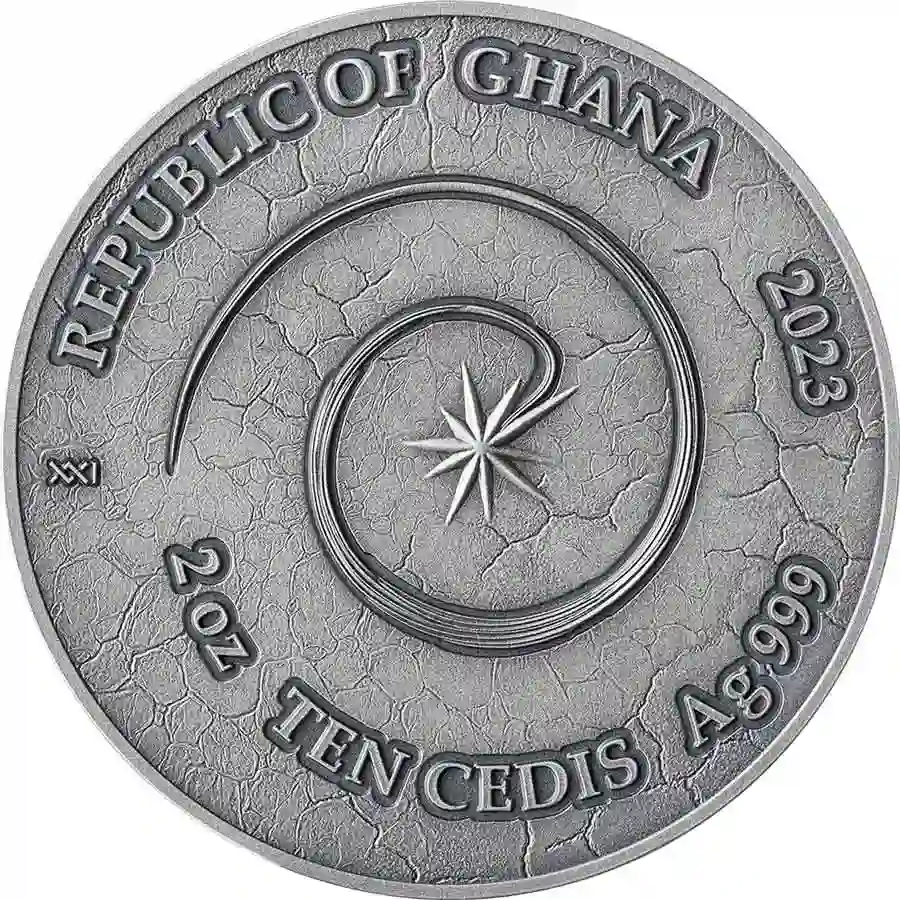 CF_Phoenix_obv_1000x1000 2023 Ghana 2 oz Phoenix Obsidian Insert High Relief Silver Coin