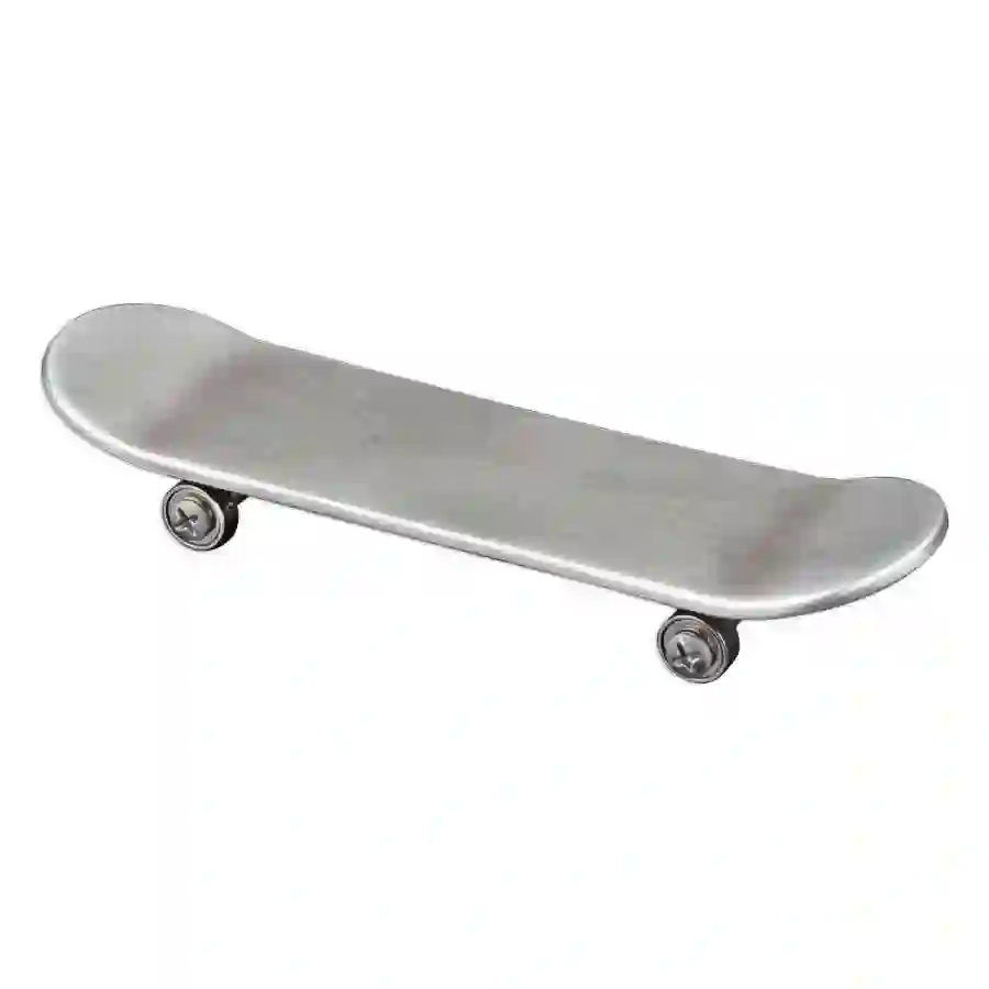 Skateboard-2 2023 Samoa 1 Ounce Skateboard 3D Minted Antique Finish Silver Coin