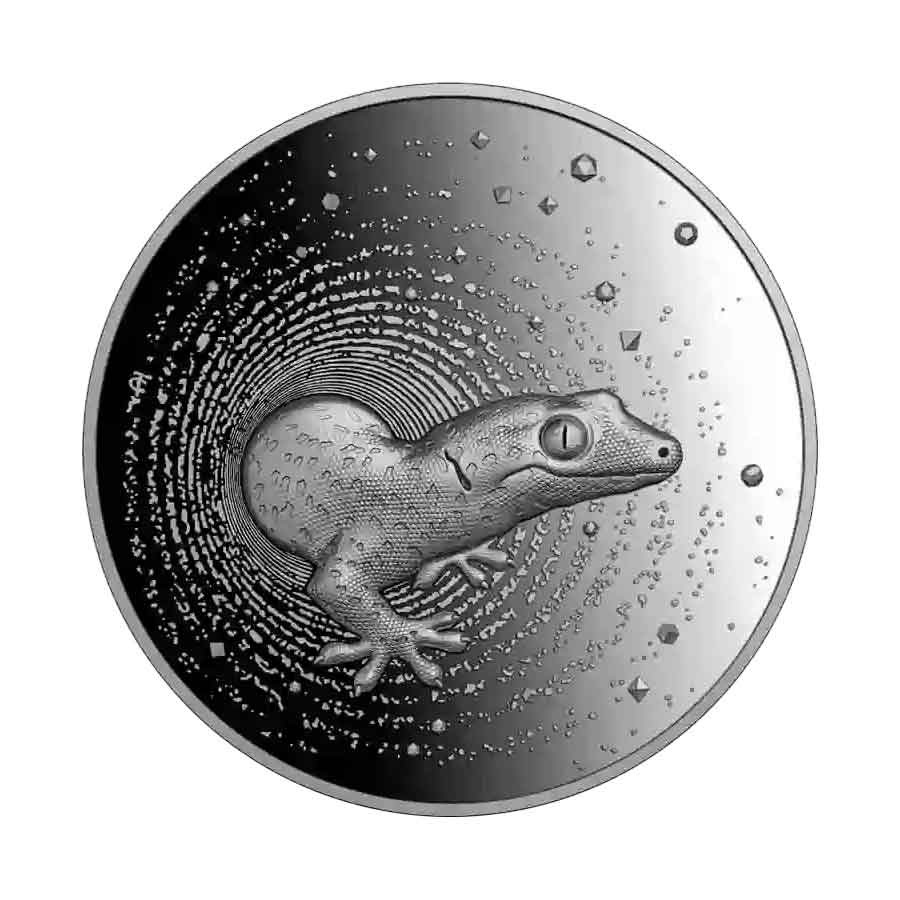 Untitled-1 2023 Cameroon 2 Ounce Gecko Ultra High Relief Silver Proof Coin