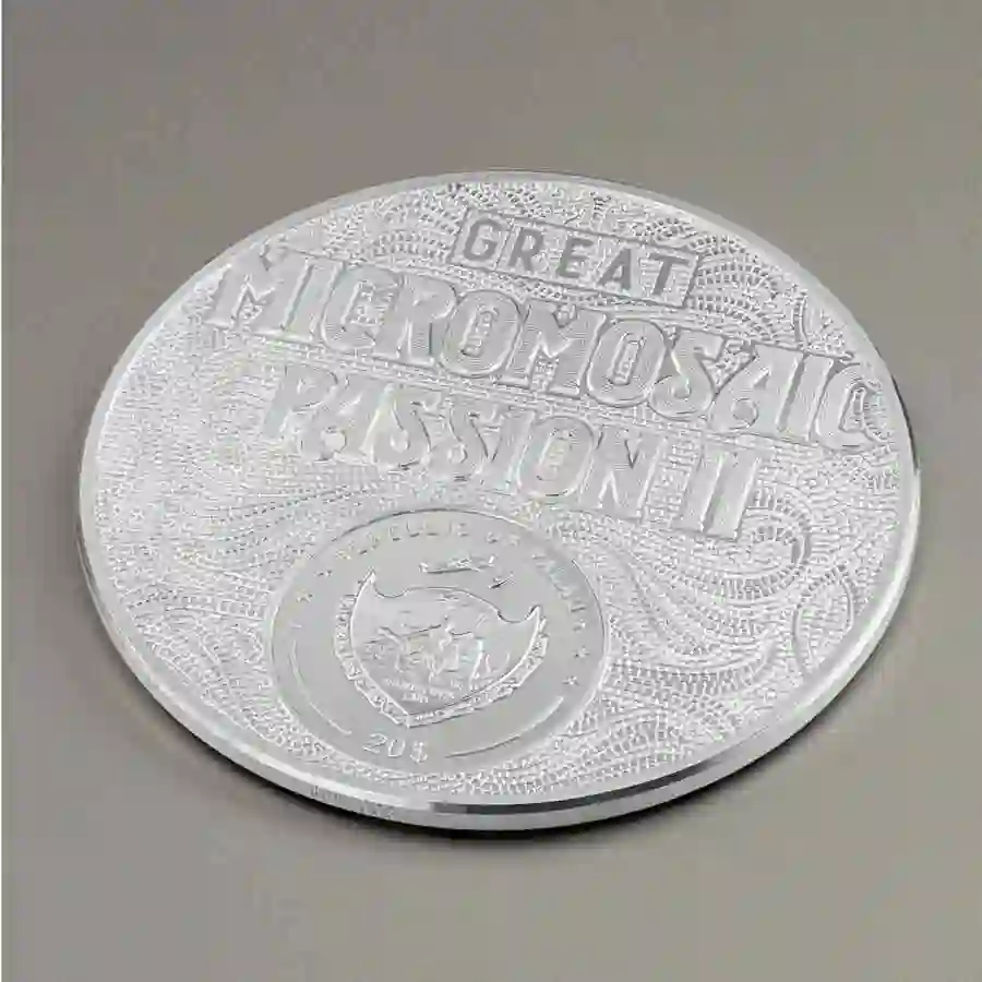 8358_4 Frida Kahlo La Maravilla 3 oz Micromosaic Passion II Silver Coin