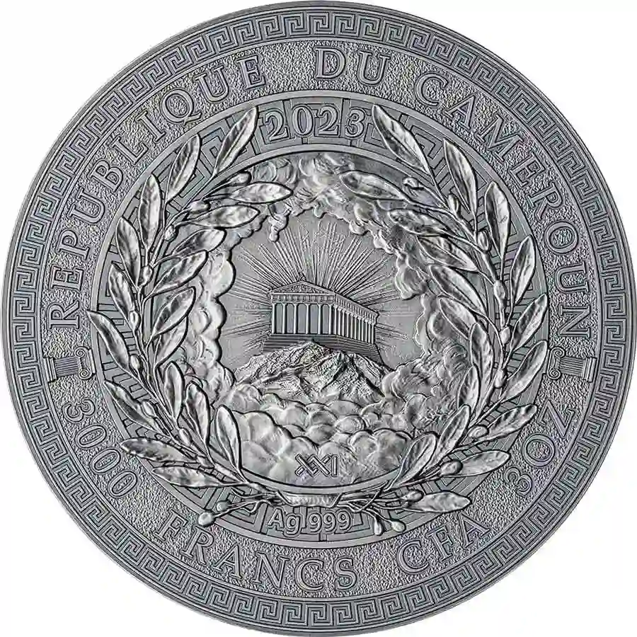 GGM_Artemis_obv_1000x1000 2023 Cameroon 3 oz Artemis 24K Gilded High Relief Silver Coin