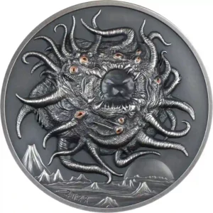 2023 Palau 3 Ounce H.P. Lovecraft Azathoth UHR Silver Coin