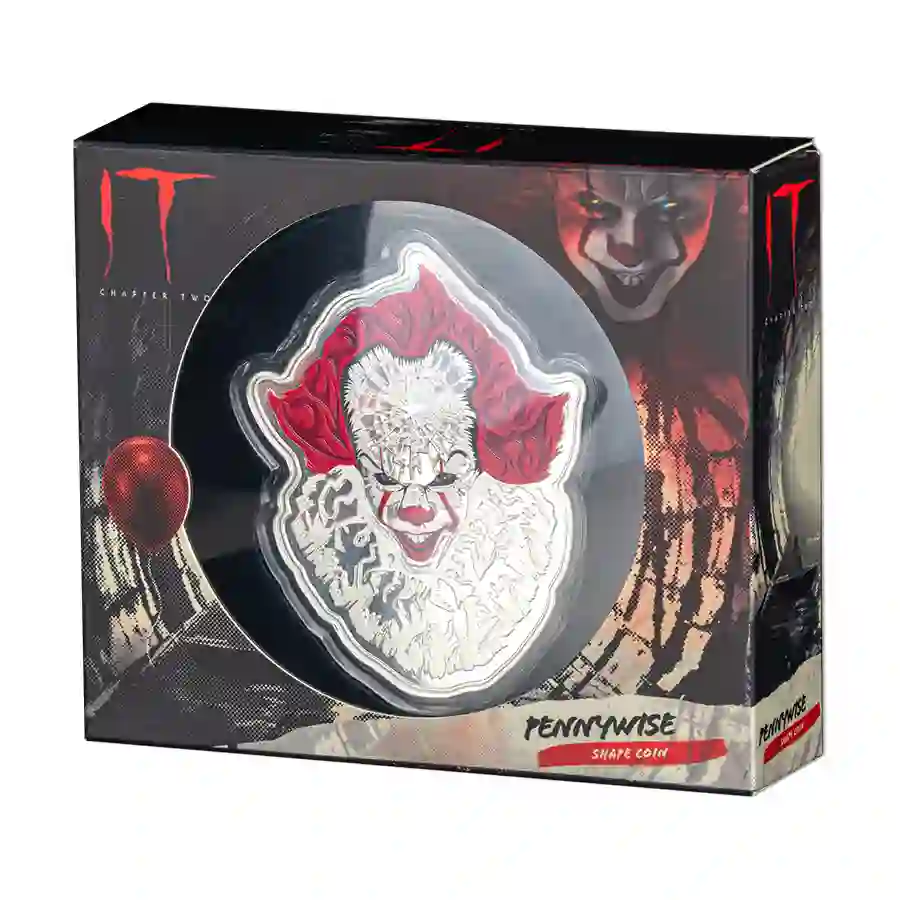 penywise-set Pennywise the Clown Shaped Silver Coin