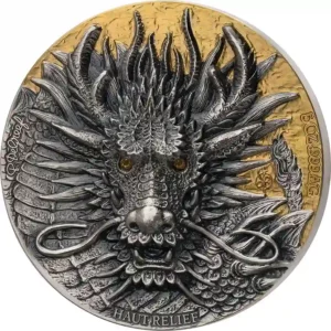2024 Ivory Coast 2 X 5 oz Edition Signature Dragon Silver Coins