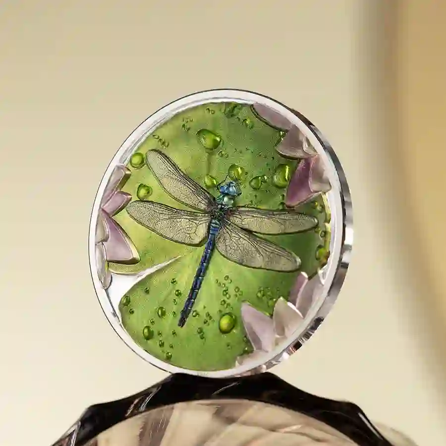 30464_Lily-Pad_Dragonfly_s1 2024 Lily Pad Dragonfly High Relief Colored Silver Proof Coin