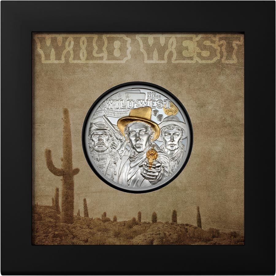 30522_Wild-West-Silver-3oz_x 2024 Legends Wild West 3 oz Ultra High Relief Silver Proof Coin