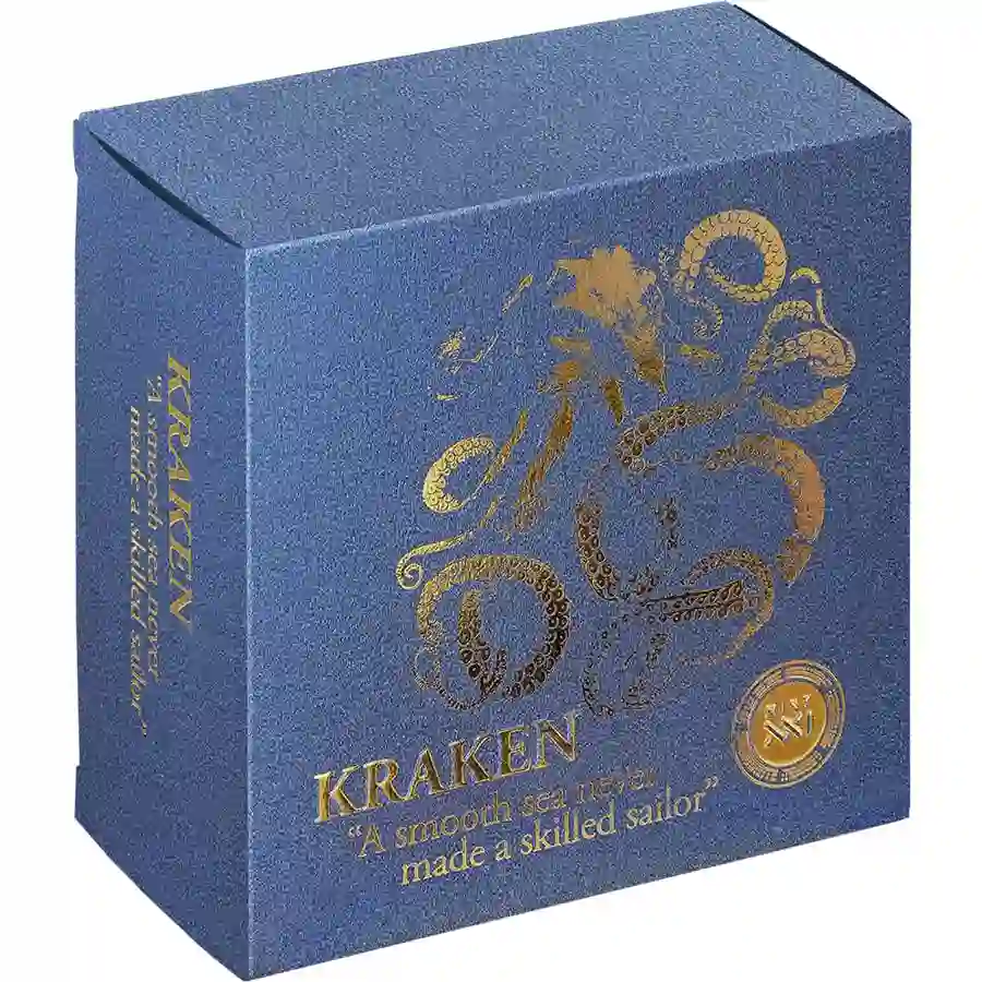 LQ_Kraken_box1_1000x1000 2024 Kraken High Relief Antiqued Silver Coin