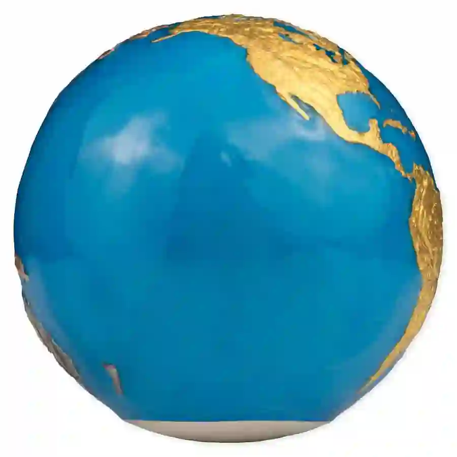 【新品・未開封】BRIESTA BLUE marble 2024 Barbados 5 oz Blue Marble Multi-Finish Silver Coin