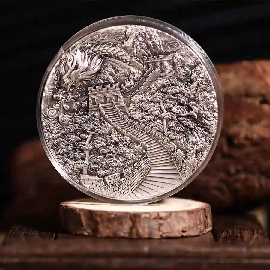 Antique-Silver-mood-shot-portrait-1 Dragon Awakening & Great Wall Silver Coin