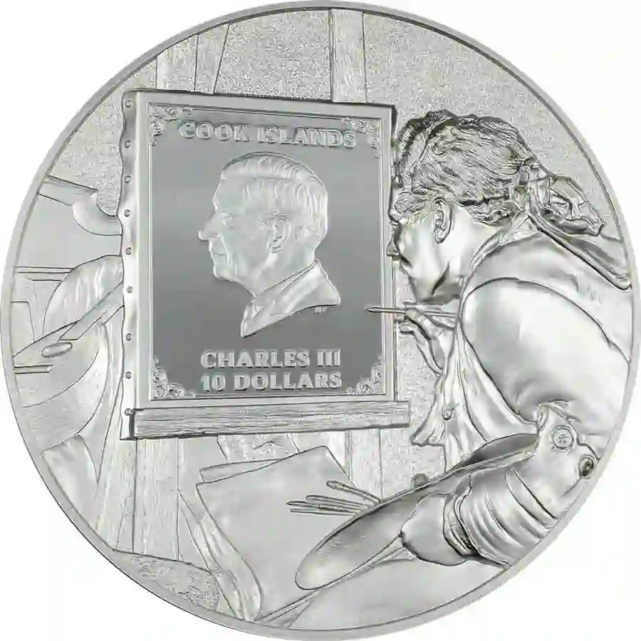 30514_Masters-of-Art---Auguste-Renoir_o 2024 Cook Islands 2 oz Masters of Art Auguste Renoir High Relief Silver Coin