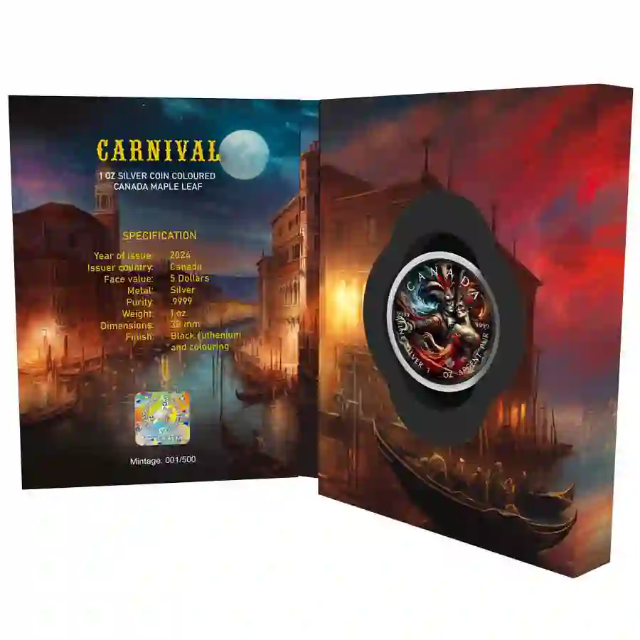 Carnival-2024_inside Carnival Maple Leaf Color Ruthenium Silver Coin