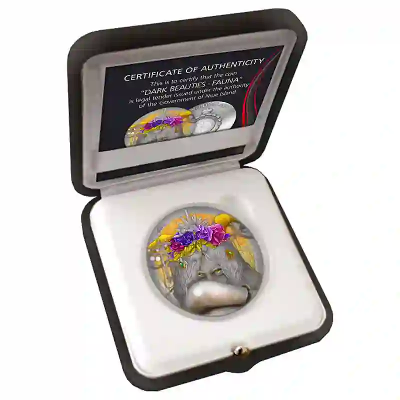 Untitled-1 Dark Beauties Fauna High Relief Silver Coin