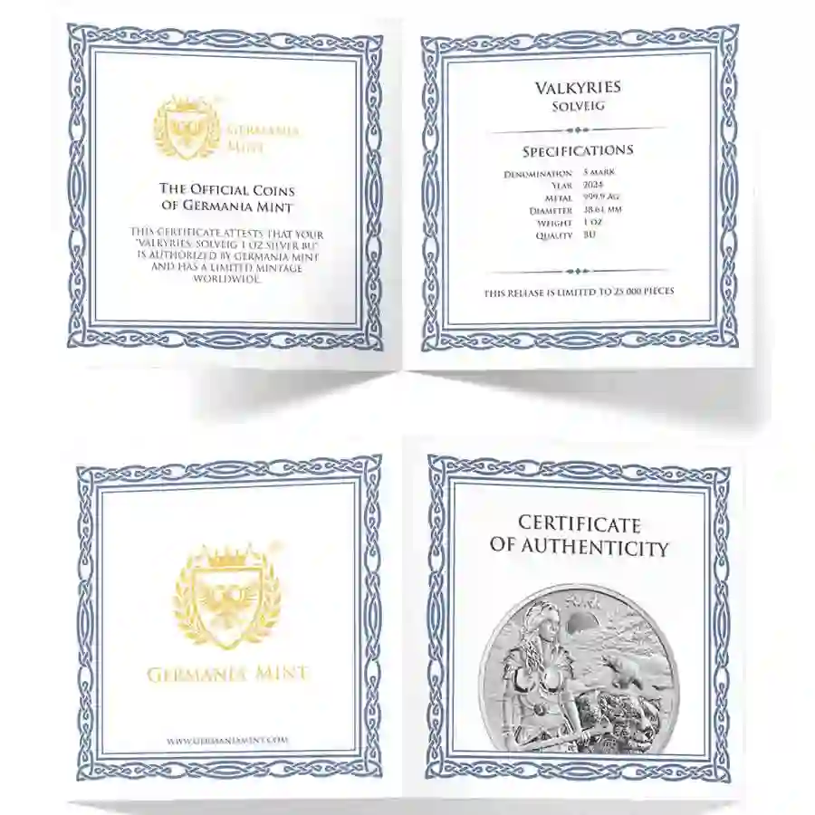 2024-valkyries-solveig-1-oz-silver-bu_certyficate 2024 Valkyries Solveig 1 oz BU Silver Round