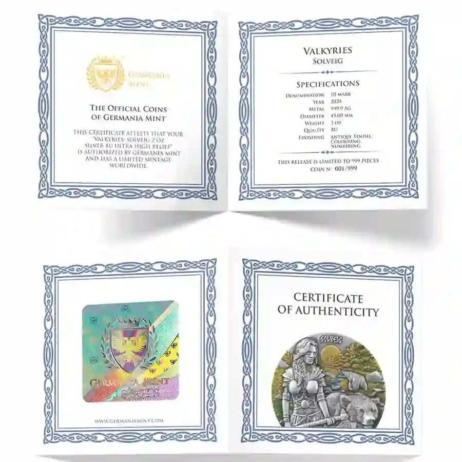 2024-valkyries-solveig-2oz-silver-bu-coa Valkyries Solveig 2 oz Ultra High Relief Silver Round