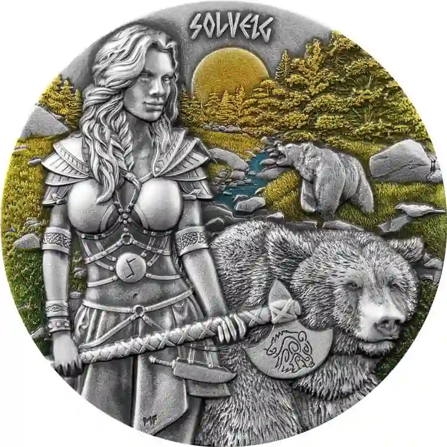 2024-valkyries-solveig-2oz-silver-bu_a_900px 2024 Germania 2 Ounce Valkyries Solveig Ultra High Relief Silver Round