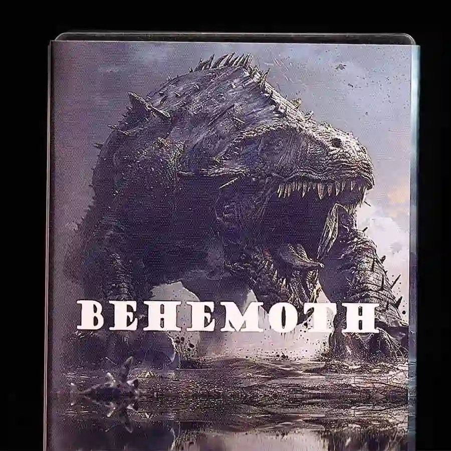 Packaging-Behemoth-Cameroun-Antique-with-Colour-5 2024 Cameroon Behemoth High Relief Color Antique Finish Silver Coin