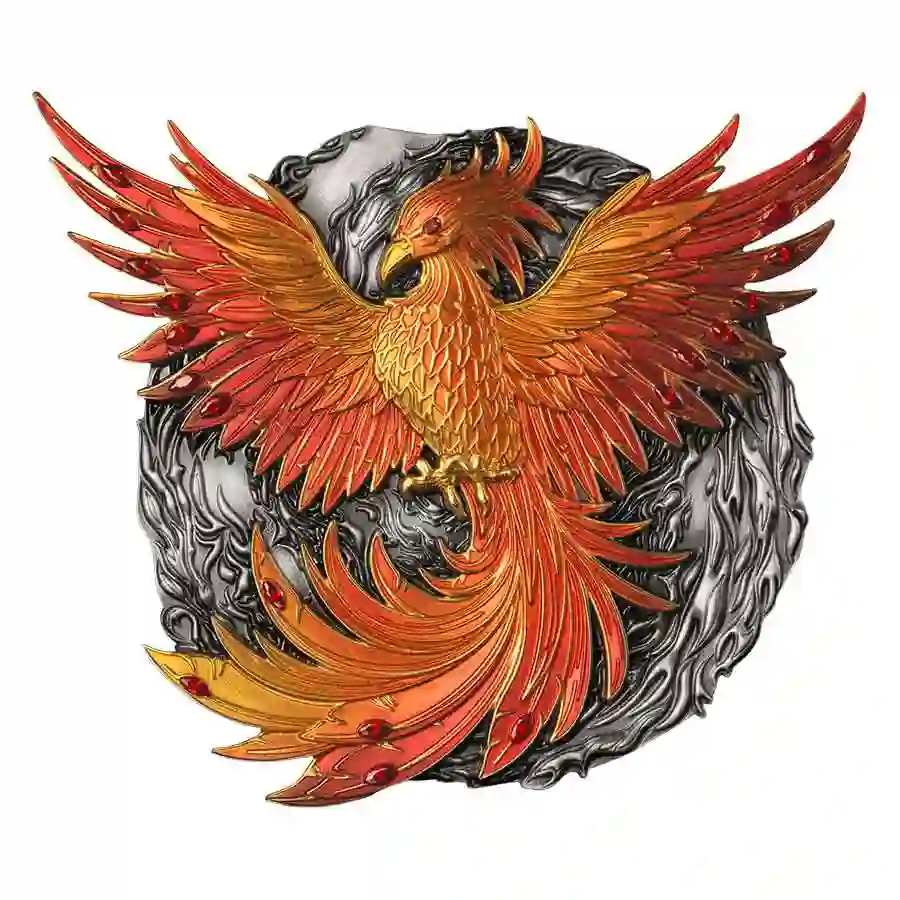 phoenix-rev 2024 Vanuatu 1/2 Kilogram Phoenix Ascendant Metallic Color Silver Coin