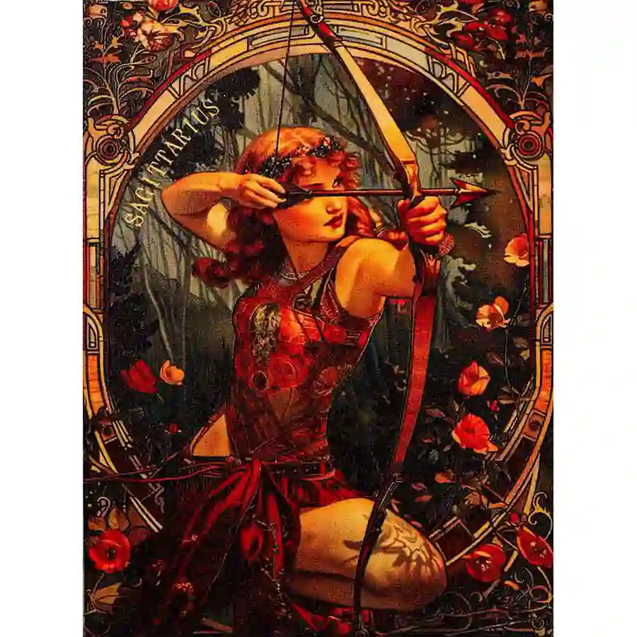 Sagittarius 2025 Cameroon 1/2 Ounce Zodiac Series Sagittarius Colored BU Silver Coin