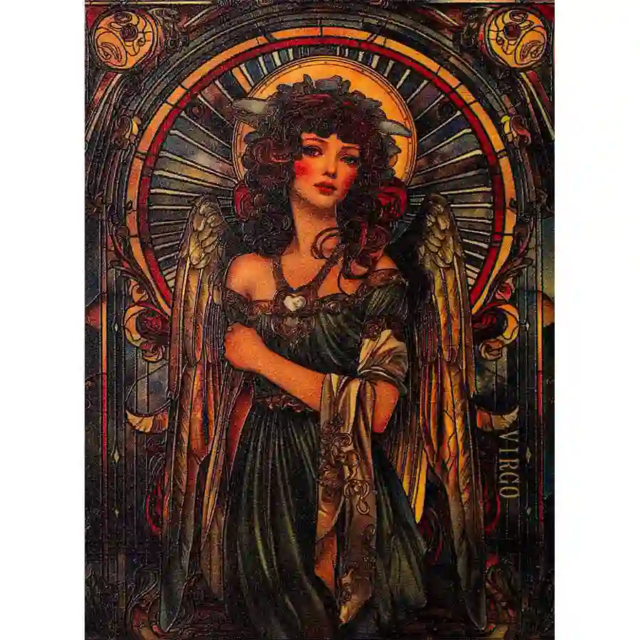 Virgo 2025 Cameroon 1/2 Ounce Zodiac Series Virgo Colored BU Silver Coin