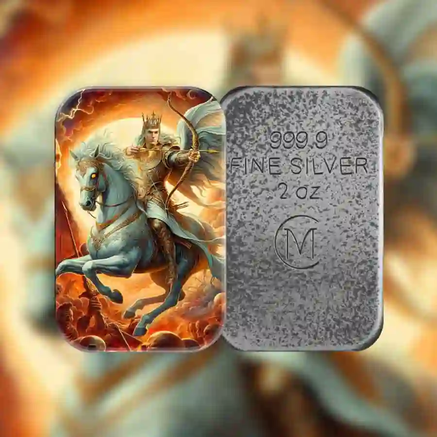 certificate_002 2024 White Horse Color Cast Silver Bar
