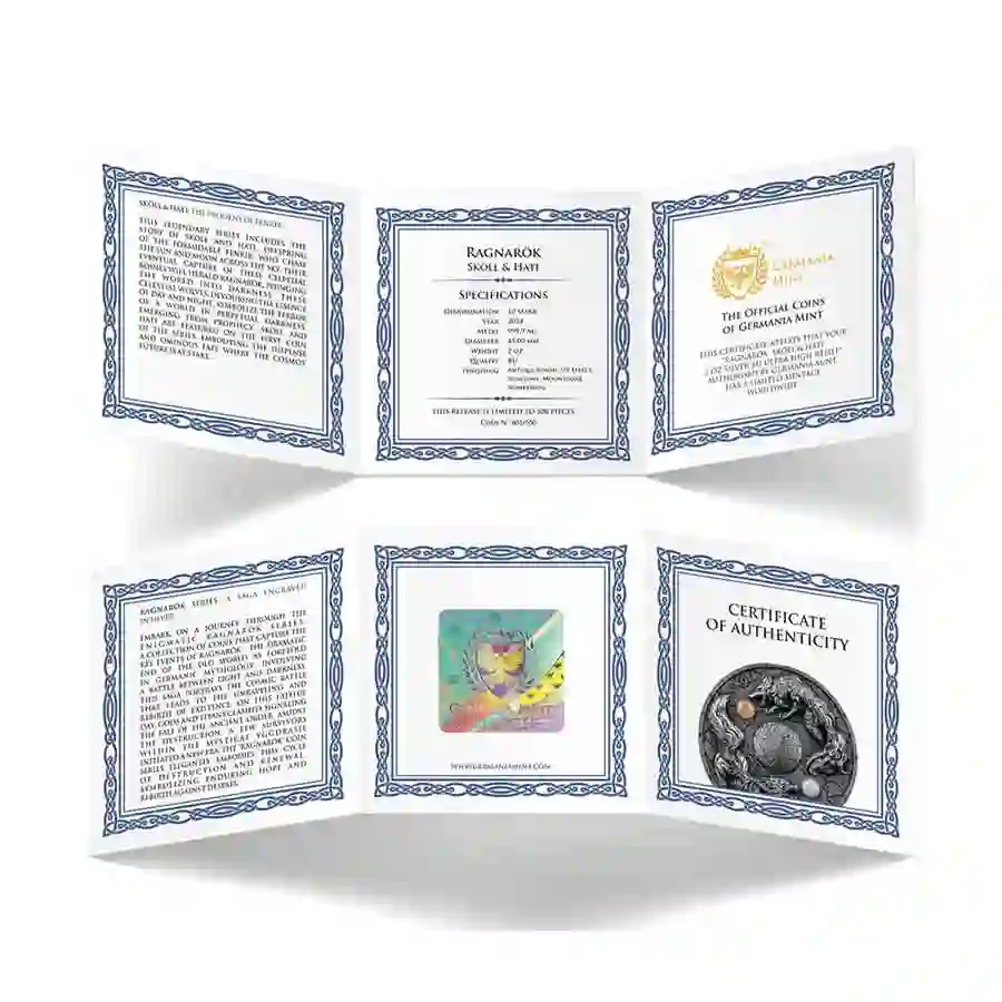 cert 2024 Skoll & Hati Ultra High Relief Silver Round