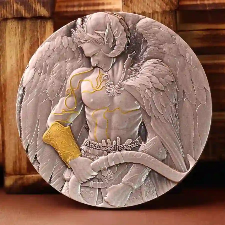 mood-2 Archangel Raguel Silver Coin