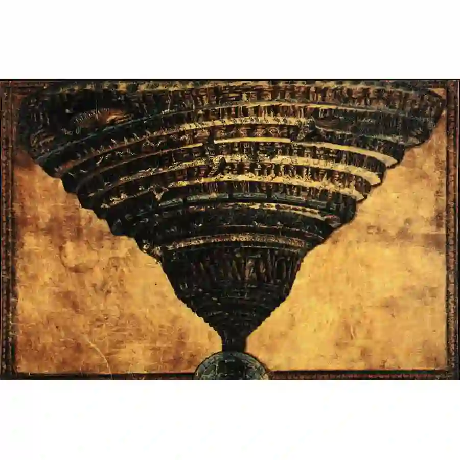 abyss-rev 2025 Cameroon 1 Ounce The Abyss of Hell Colored Silver Coin