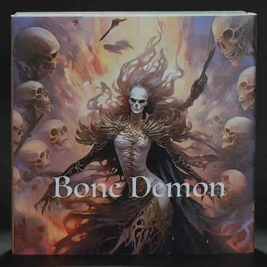 box-front Bone Demon High Relief Silver Coin