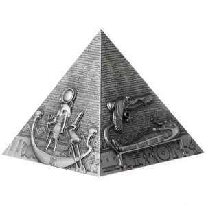 希少 THE GREAT PYRAMIDS OF GIZA 記念コインセット 2024 Djibouti 3-Coin Pyramids of Giza Silver Coin Collection