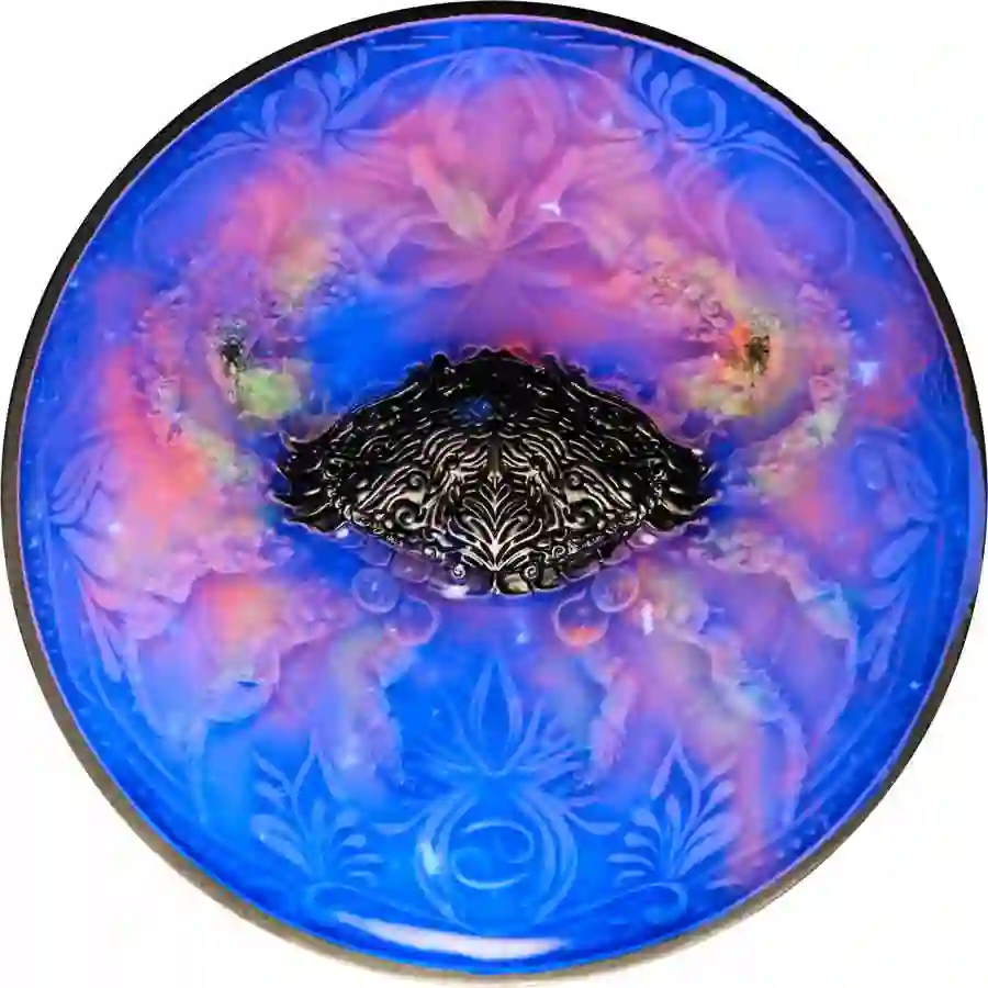 rev-uv 2024 Zodiac Cancer UV Color High Relief Antique Finish Silver Coin