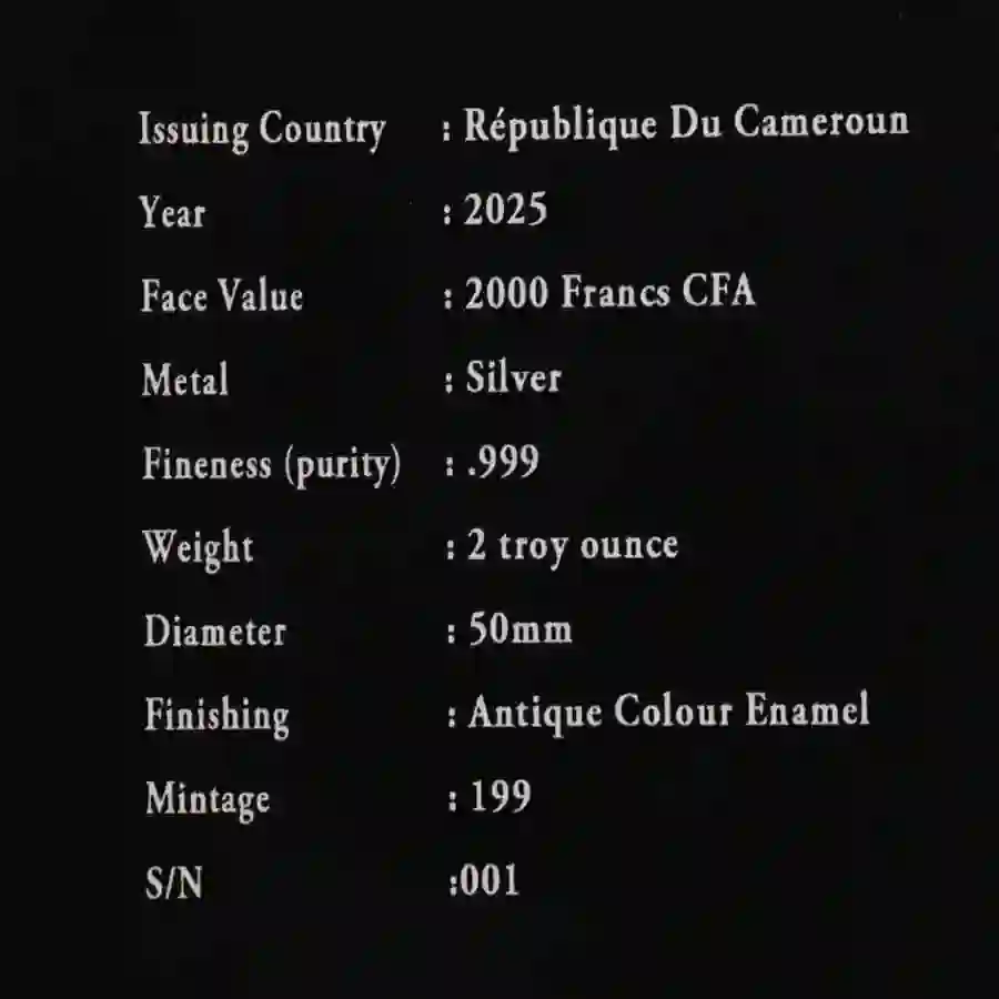 cert 2025 Morgan Le Fay 2 oz Color Enamel Silver Coin