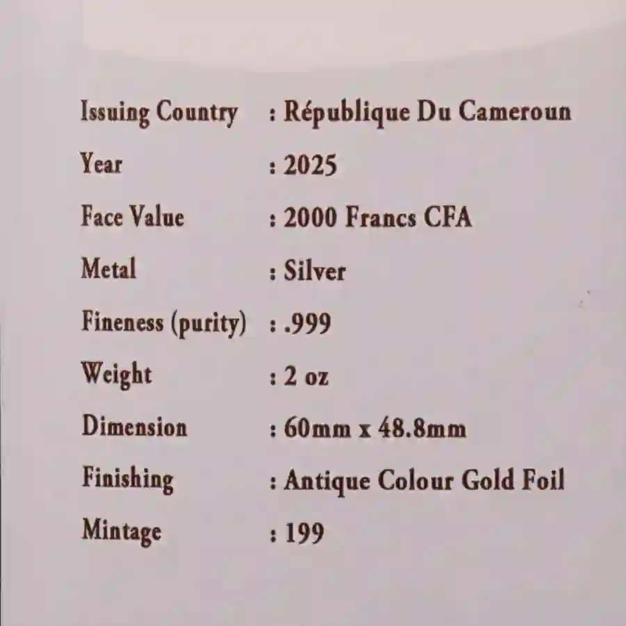 cert 2025 European Fan of Grace High Relief 24K Gilded Silver Coin