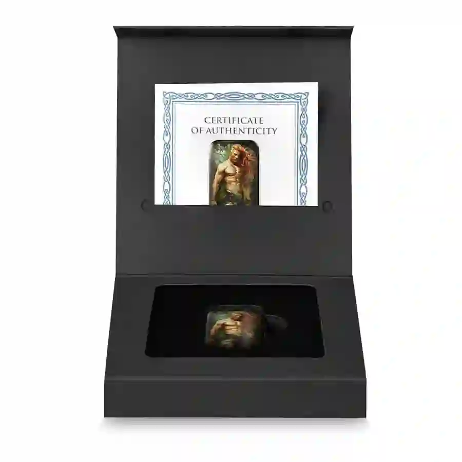 freyr-set Germania Gods Freyr Color Antique Finish Silver Cast Bar