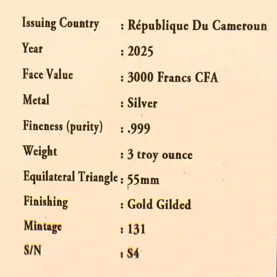 gild-cert Shiva 24K Gilded High Relief Silver Coin