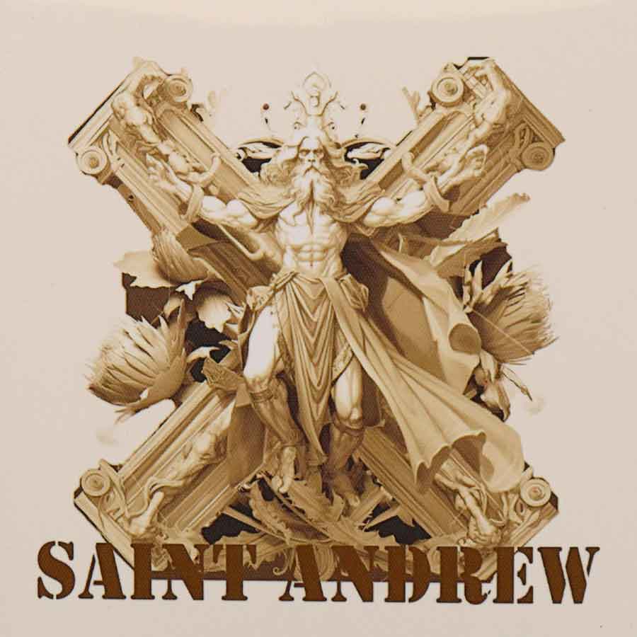 box-gilded St. Andrew 12 Apostles 24K Gilded Silver Coin