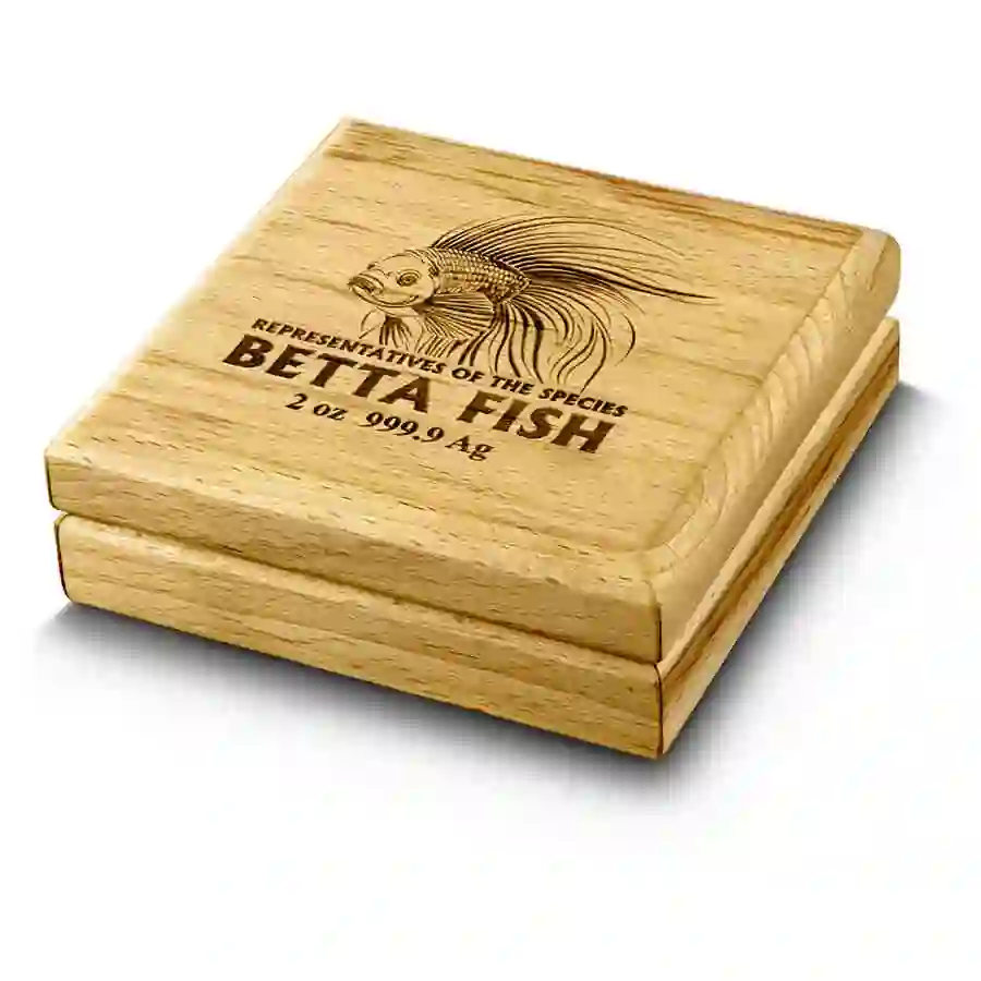 box-iso 2024 Betta Fish UHR Silver Coin