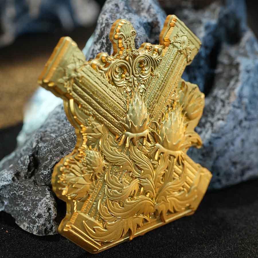 mood-gilded 2025 Cameroon St. Andrew 12 Apostles 24K Gilded Silver Coin