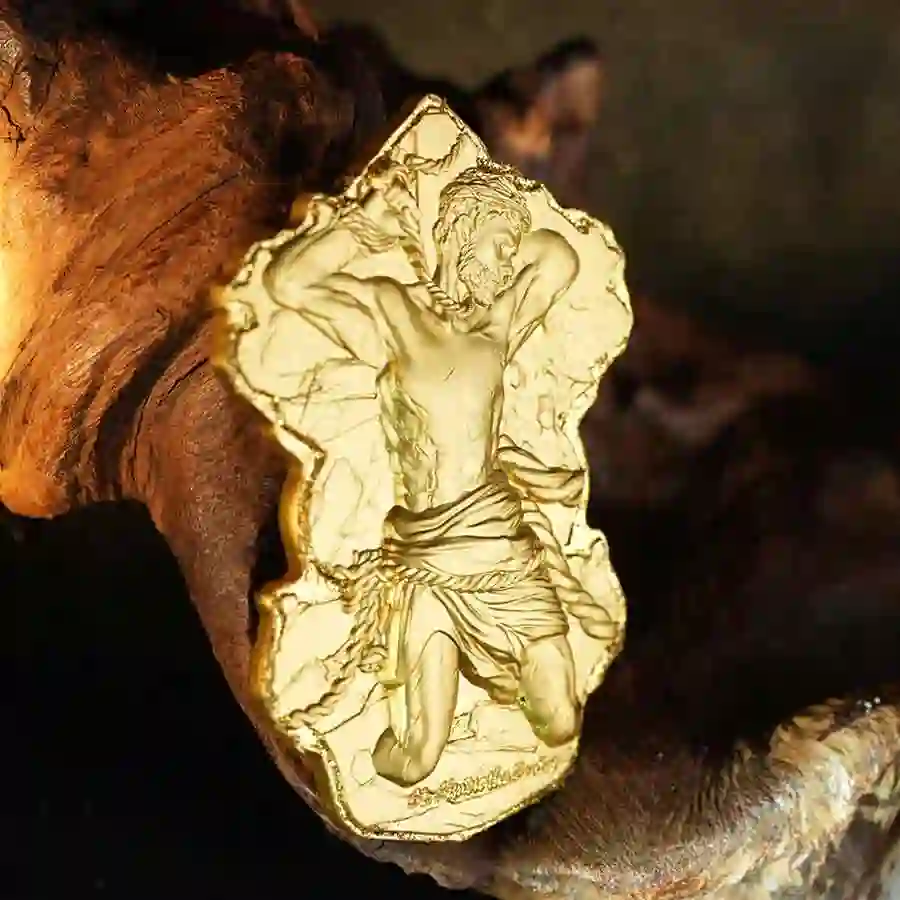 mood-gilded 2025 St. Simon 12 Apostles 24K Gilded Silver Coin